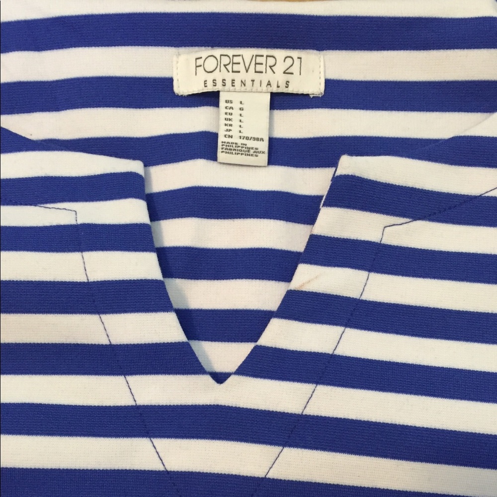 Blue and White Forever 21 Dress - Picture 3 of 3